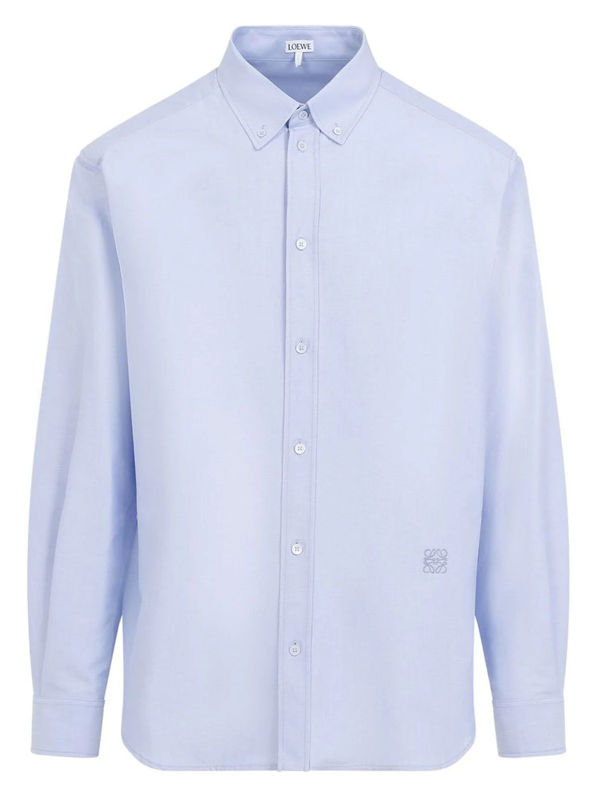Loewe Men's Cotton Shirt in Clear Blue | Size 39 | H526Y05X71 | LOZURI