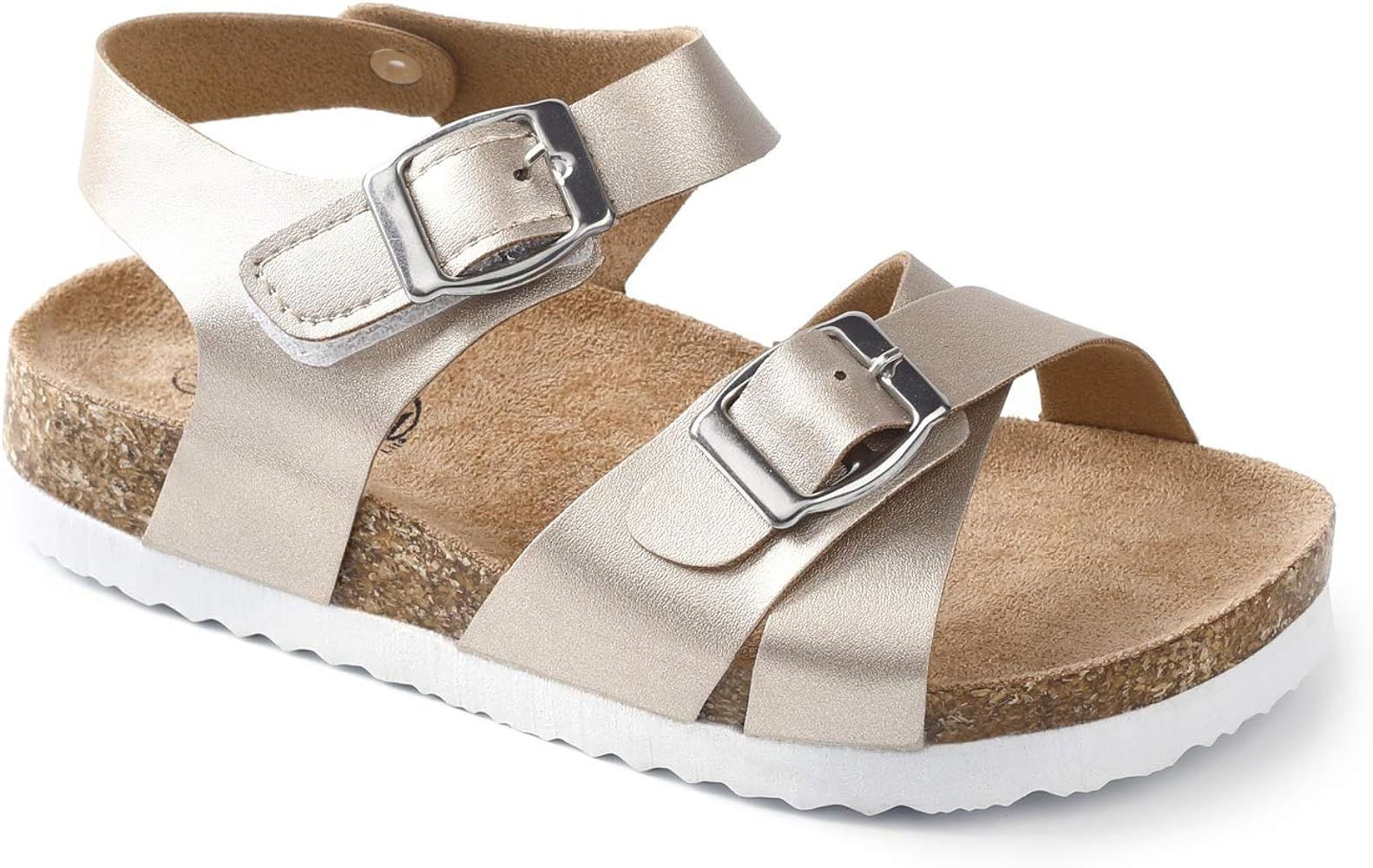 Trary Cork and Adjustable Strap Flats Sandals for Kids (Little Kids) | Amazon (US)