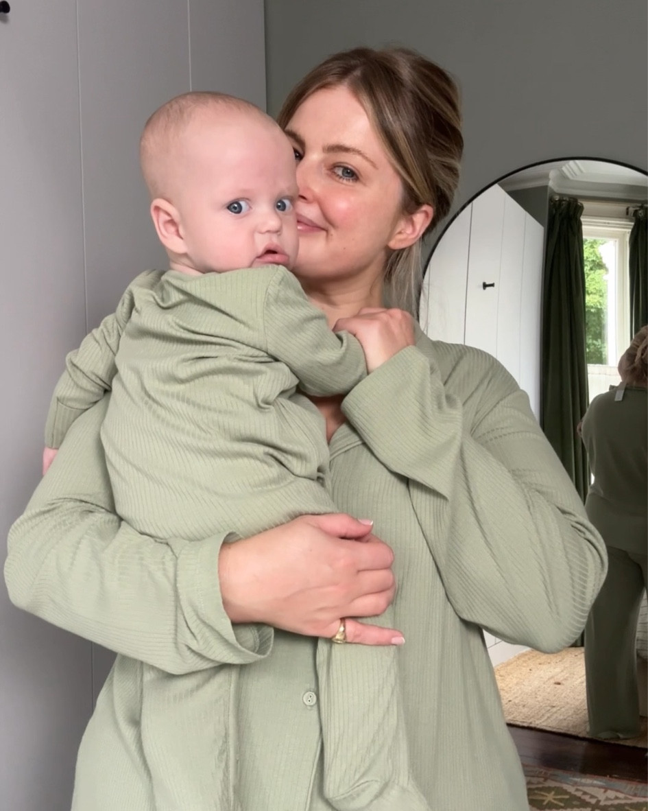 💚 Matching outfits twinning mum and baby green sage pjs pyjamas postpartum sleepsuit growsuit 

#LTKmaternity #LTKmidsize #LTKbaby