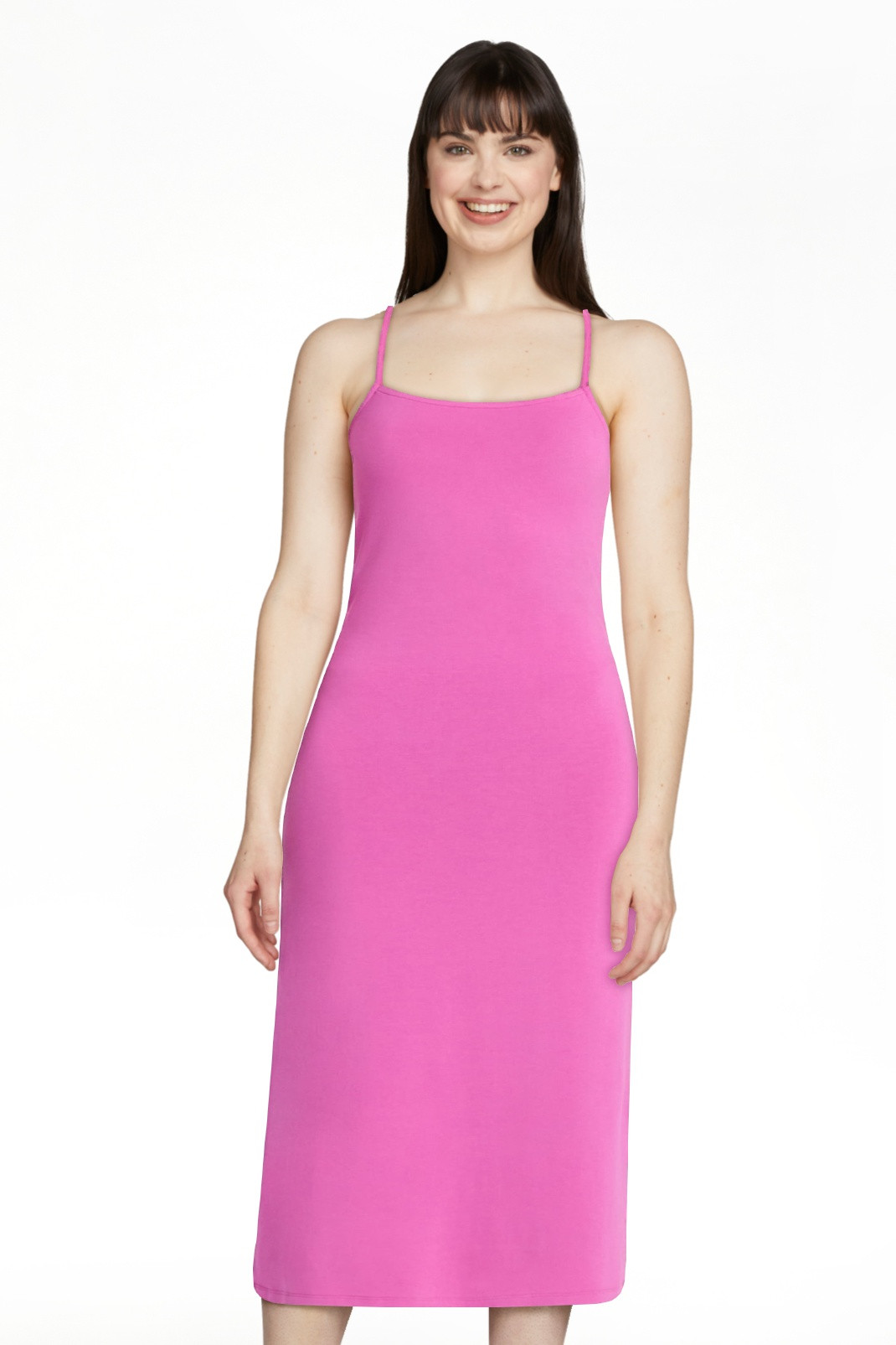 No Boundaries Sleeveless Square Neck Midi Dress, Women's & Women's Plus Sizes XXS-4X | Walmart (US)