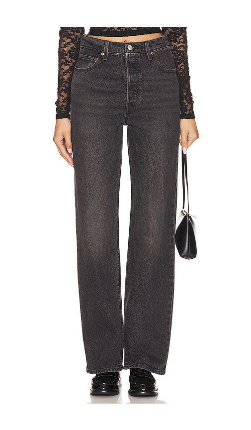 LEVI'S Ribcage Full Length Jeans in Black. Size 25. Also in 27, 28. | Revolve Clothing (Global)