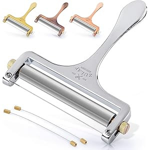 Zulay Cheese Slicer With Adjustable Thickness - Heavy Duty Cheese Slicers With Wire - Premium Wir... | Amazon (US)