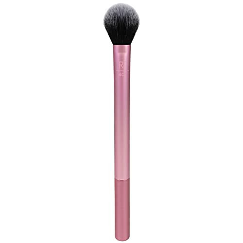 Real Techniques Makeup Setting Brush, For Setting Powder, Loose Powder, & Pressed Powder, Face Makeup Brush, 402 Brush, Sheer Coverage For Highlighter, Synthetic & Cruelty-Free Bristles, 1 Count | Amazon (US)