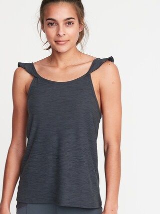 Breathe ON Relaxed Ruffle-Trim Tank for Women | Old Navy US