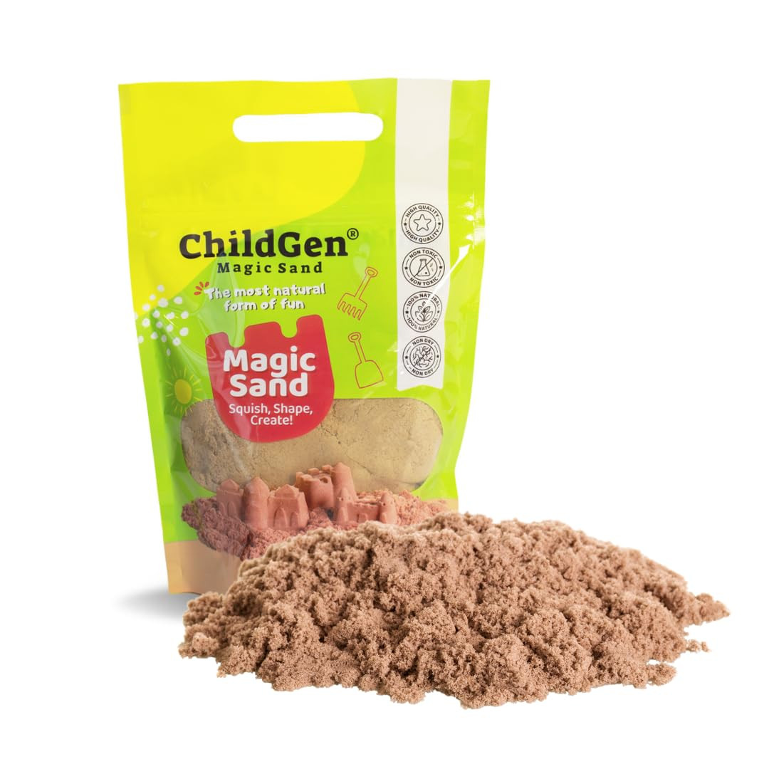 ChildGen Magic Sand, 2lbs Natural Sea Sand in Resealable Bag, Non-Toxic Play Sand for Kids, Soft,... | Amazon (US)