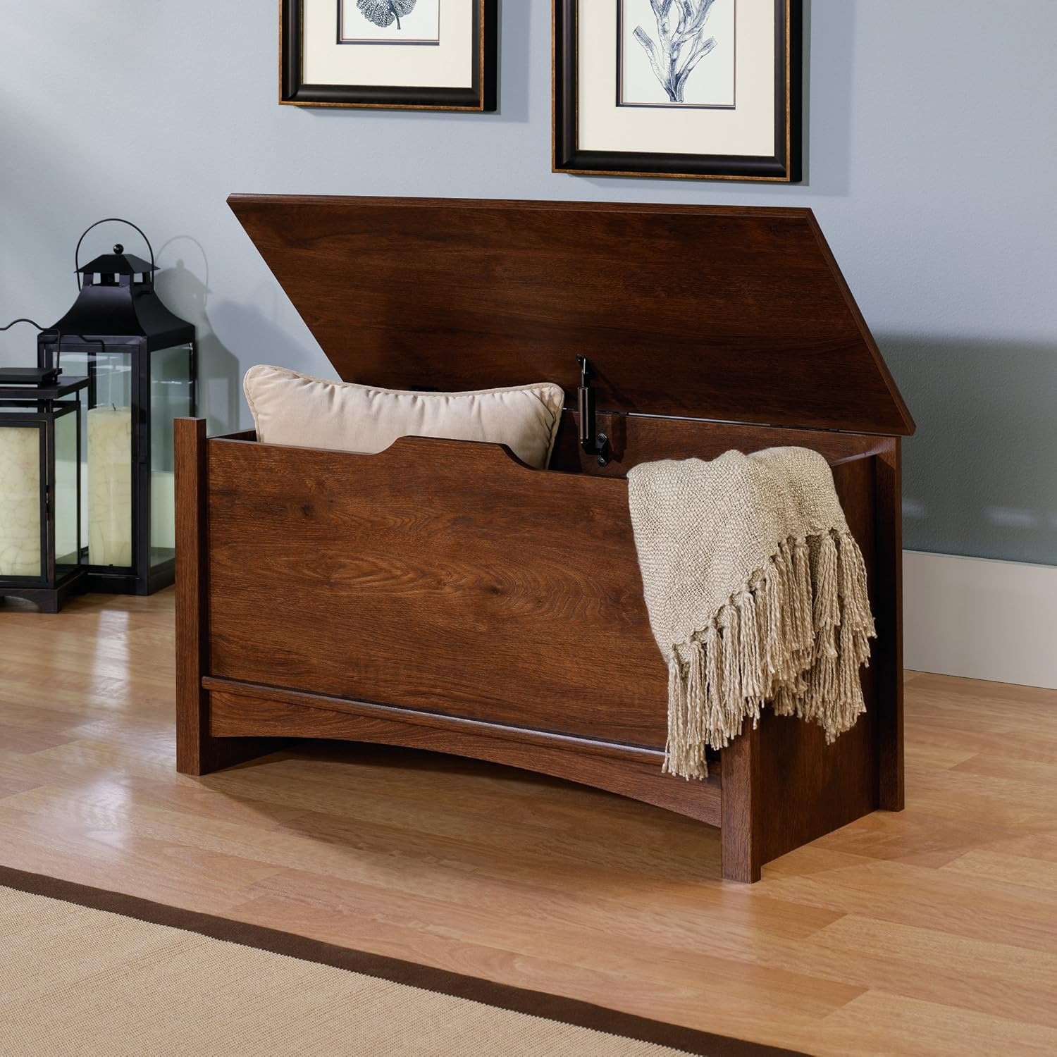 Sauder Shoal Creek Storage Chest, Oiled Oak finish | Amazon (US)