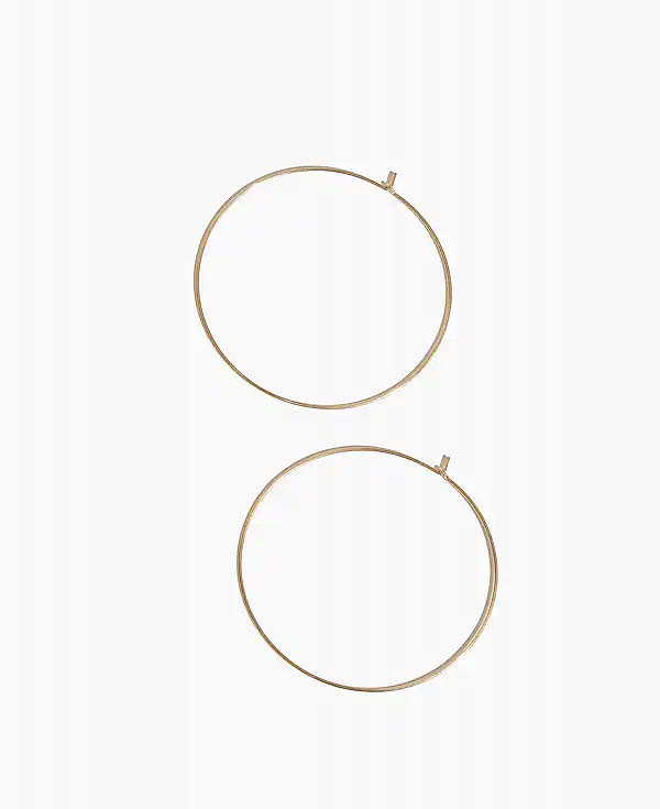 BYCHARI SMALL HOOP EARRINGS | Madewell