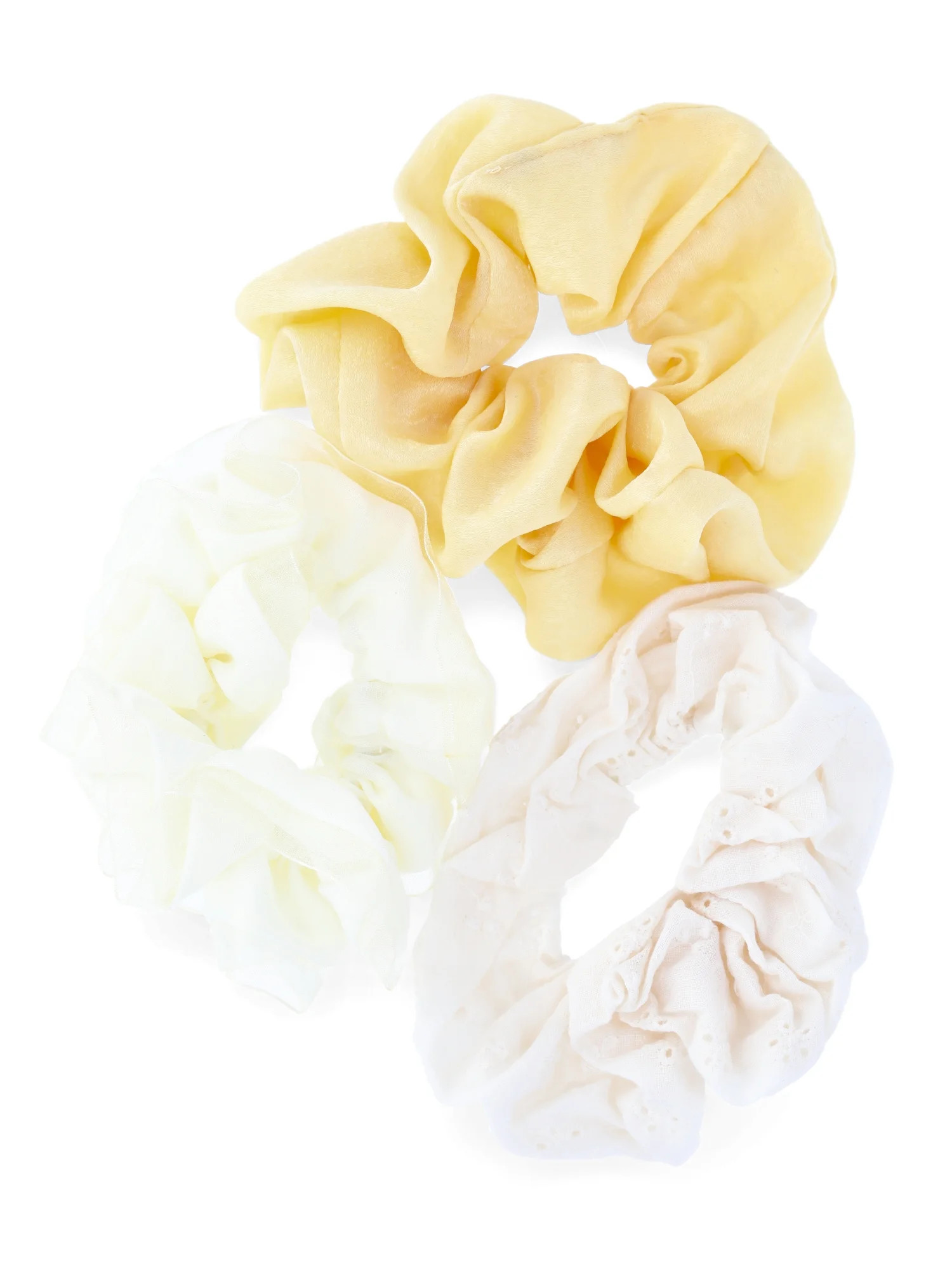 Time and Tru Hair Tie Set, 3-Pack, Yellow | Walmart (US)