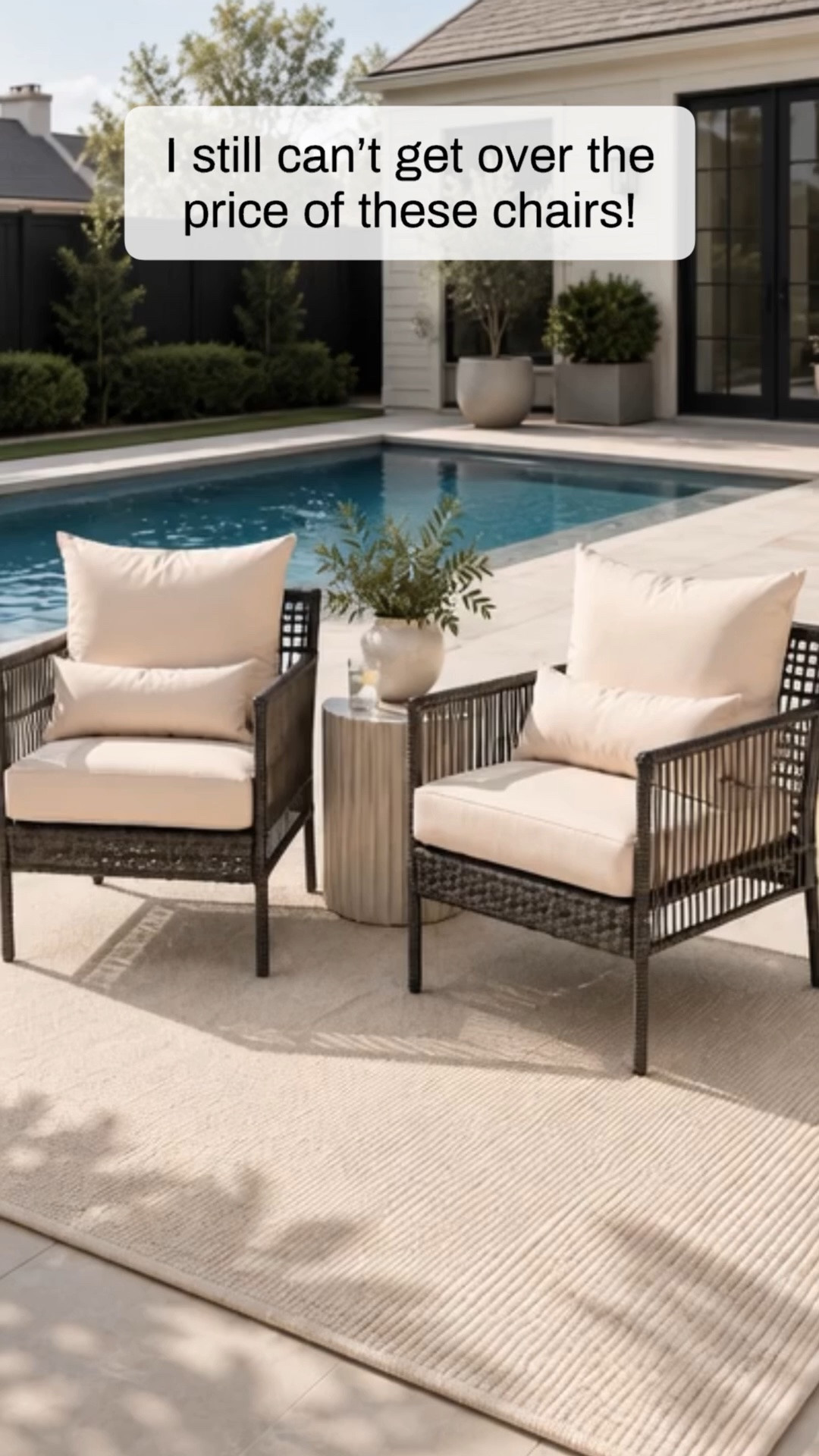#AD If you’re looking for patio chairs that are both beautiful and so affordable… These are my favorite. 

@Wayfair  #WayfairPartner #Wayfair

#LTKSeasonal #LTKHome #LTKSaleAlert