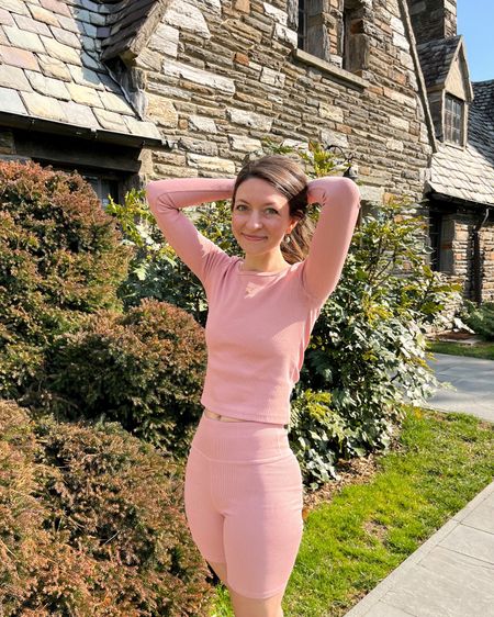 This matching set from @_pact_ is perfect for spring! It’s made of organic cotton & I love the ribbed texture. It’s soft, comes in a few different colors, & there’s multiple options for matching sets! I love a good long sleeve & shorts combination for spring but there’s also a tank option for when it warms up! #wearpact #sustainablestyle #EarthsBestFriend #gifted

#LTKunder100 #LTKfit #LTKSeasonal