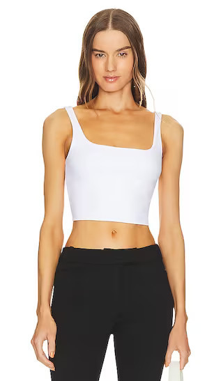 Susana Monaco Crop Tank Top in White. - size XS | Revolve Clothing (Global)
