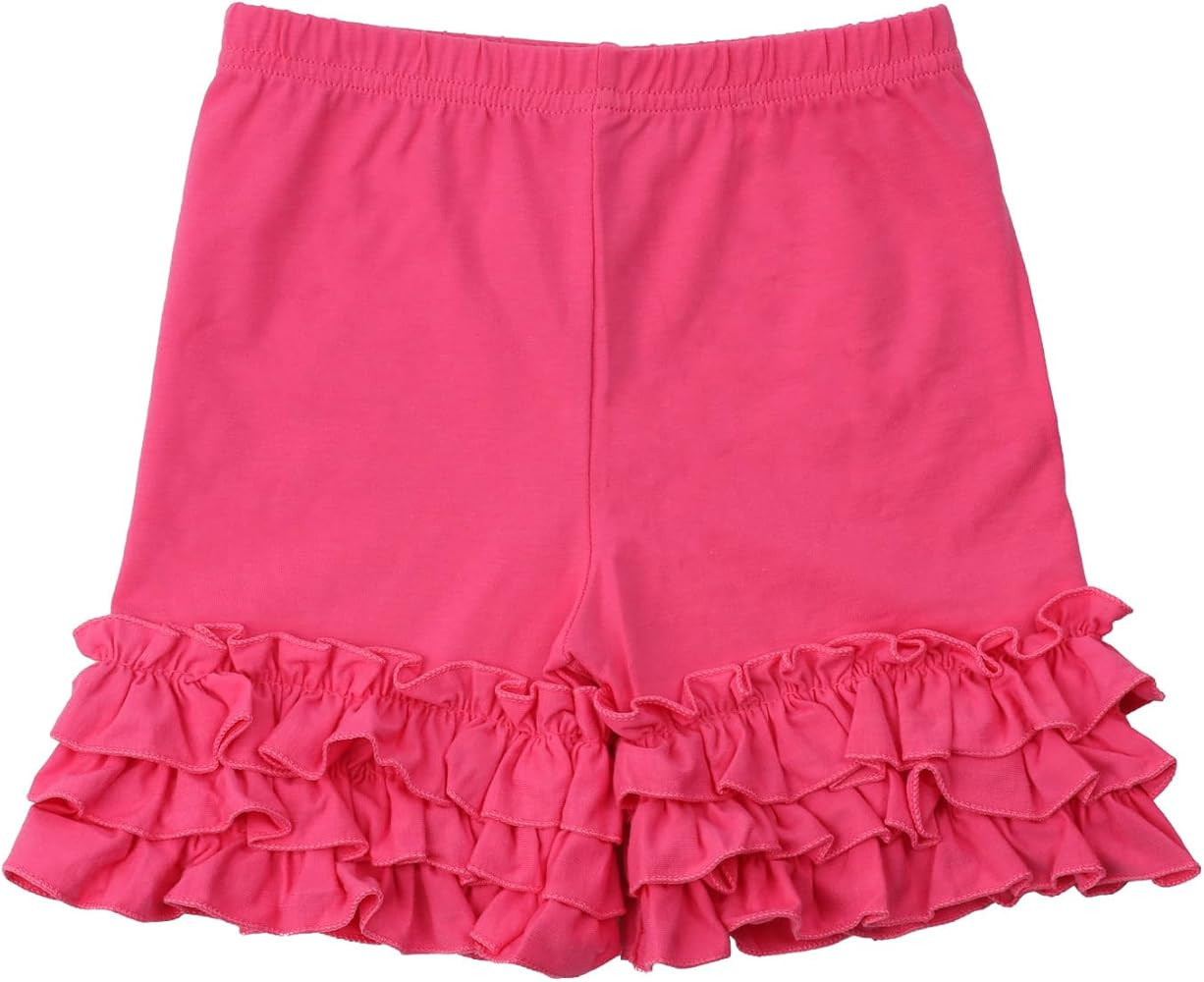 HOOLCHEAN Toddler Little Girls Cotton Icing Ruffles Shorts | Amazon (US)