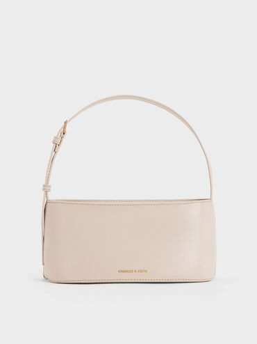 Oat Wisteria Elongated Shoulder Bag | CHARLES & KEITH | Charles & Keith US