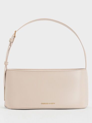 Oat Wisteria Elongated Shoulder Bag | CHARLES & KEITH | Charles & Keith US