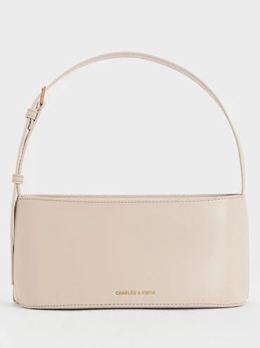 Oat Wisteria Elongated Shoulder Bag | CHARLES & KEITH | Charles & Keith US