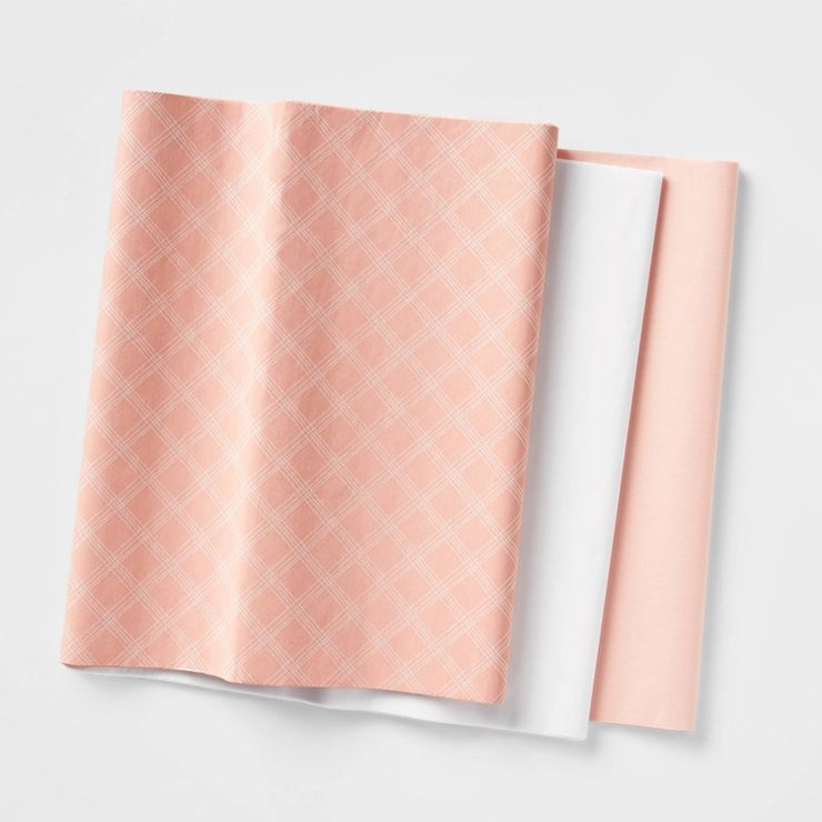 150ct Banded Solid Gift Tissue Paper Pink - Wondershop™ | Target