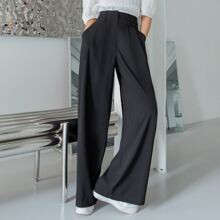 Pantalon tailleur à poches ample | SHEIN