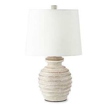 Linden Street 23" Terracotta Ceramic Table Lamp | JCPenney