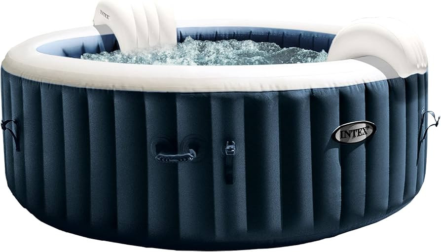 Intex 28429EP PureSpa Plus 77 Inch Diameter 4 Person Portable Inflatable Hot Tub Spa with 140 Bub... | Amazon (US)