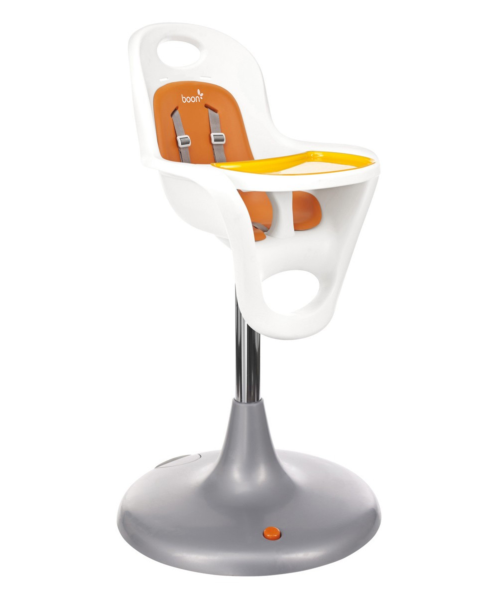 Boon High Chairs Pad - White & Orange Adjustable High Chair & Seat Liner | Zulily