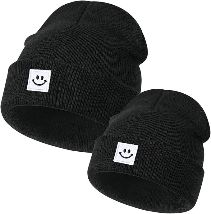 Parent-Child Beanie Hat,Mother & Baby Daughter/Son Winter Warm Knit Hat for Girls Boys SOFE Beani... | Amazon (US)