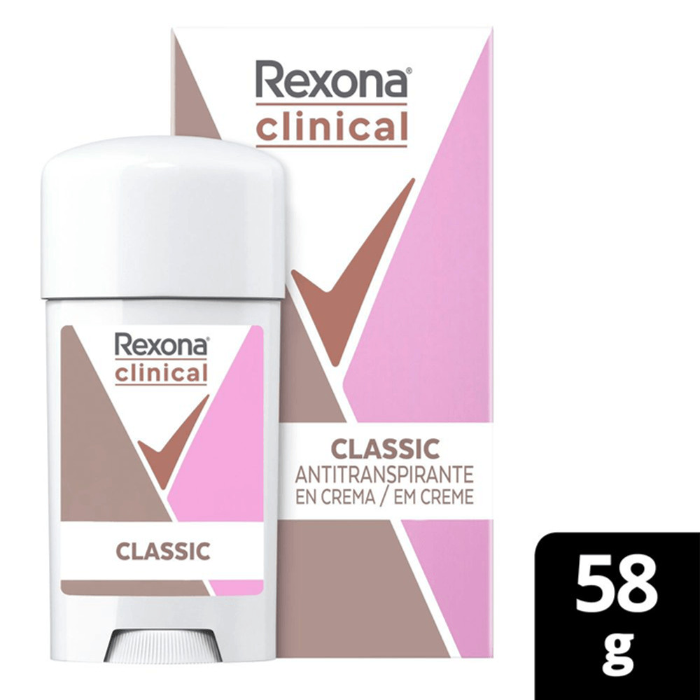 Desodorante Rexona Clinical Classic Creme 58g | Drogaria Sao Paulo (BR)