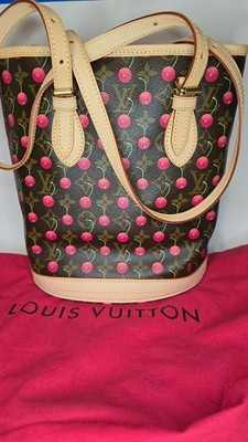 NEWw/tagAuth Louis Vuitton Takashi Murakami Cerises Cherry Bucket Bag & Pochette | eBay | eBay US