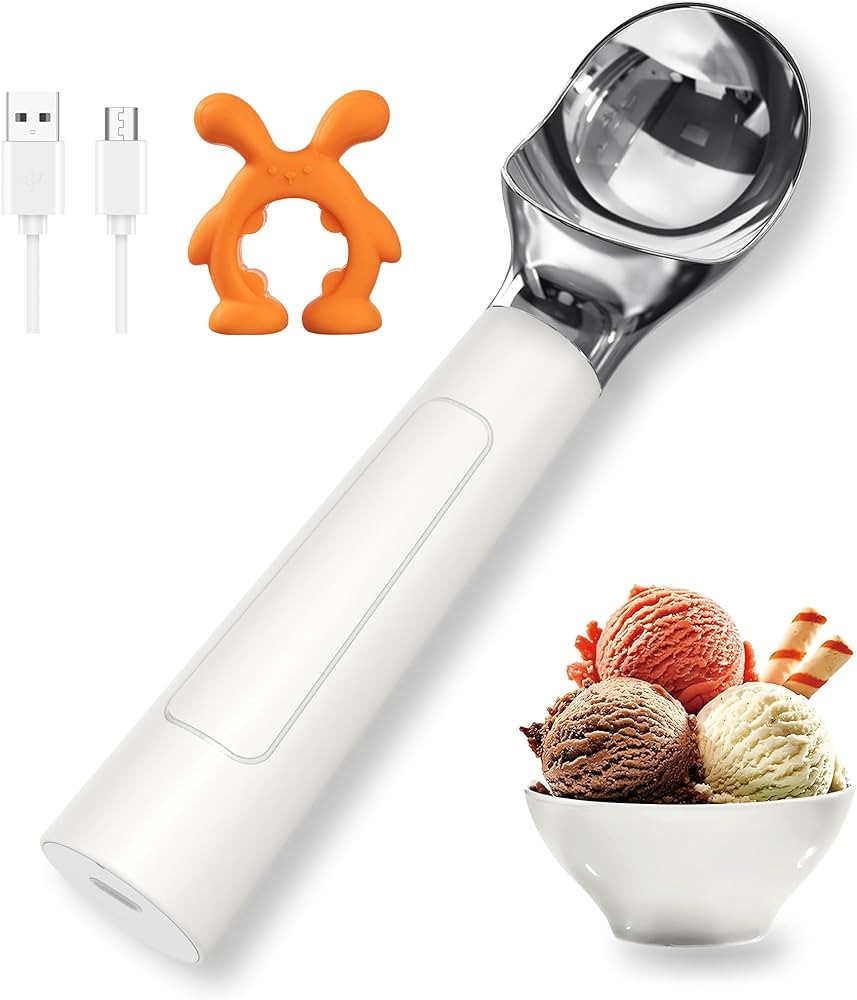 NEWEST Heated Ice Cream Scoop, Rechargeable Electric Ice Cream Scoop, Maximum Heating up to 158... | Amazon (US)