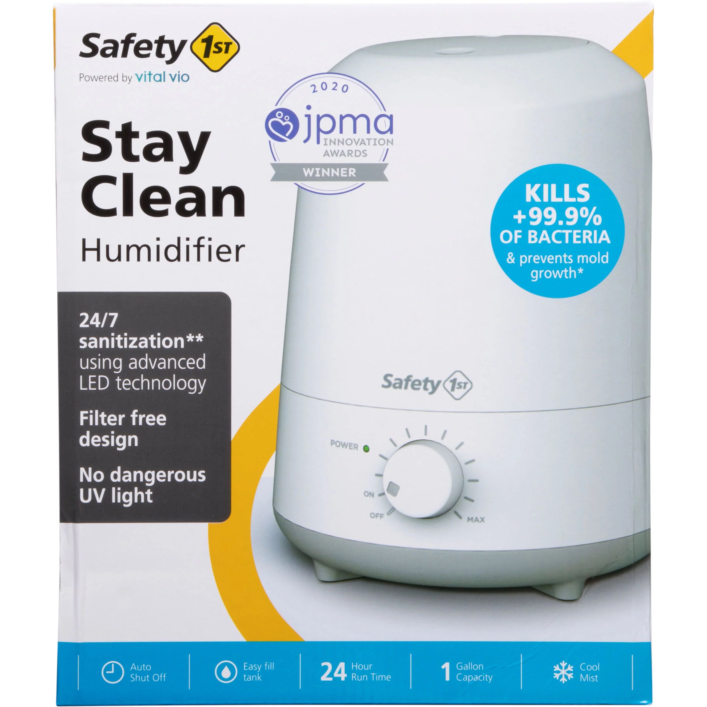 Safety 1ˢᵗ Stay Clean Humidifier, White | Walmart (US)