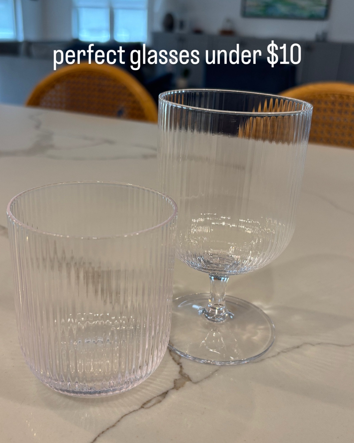 Love these glasses for a beautiful and practical table 