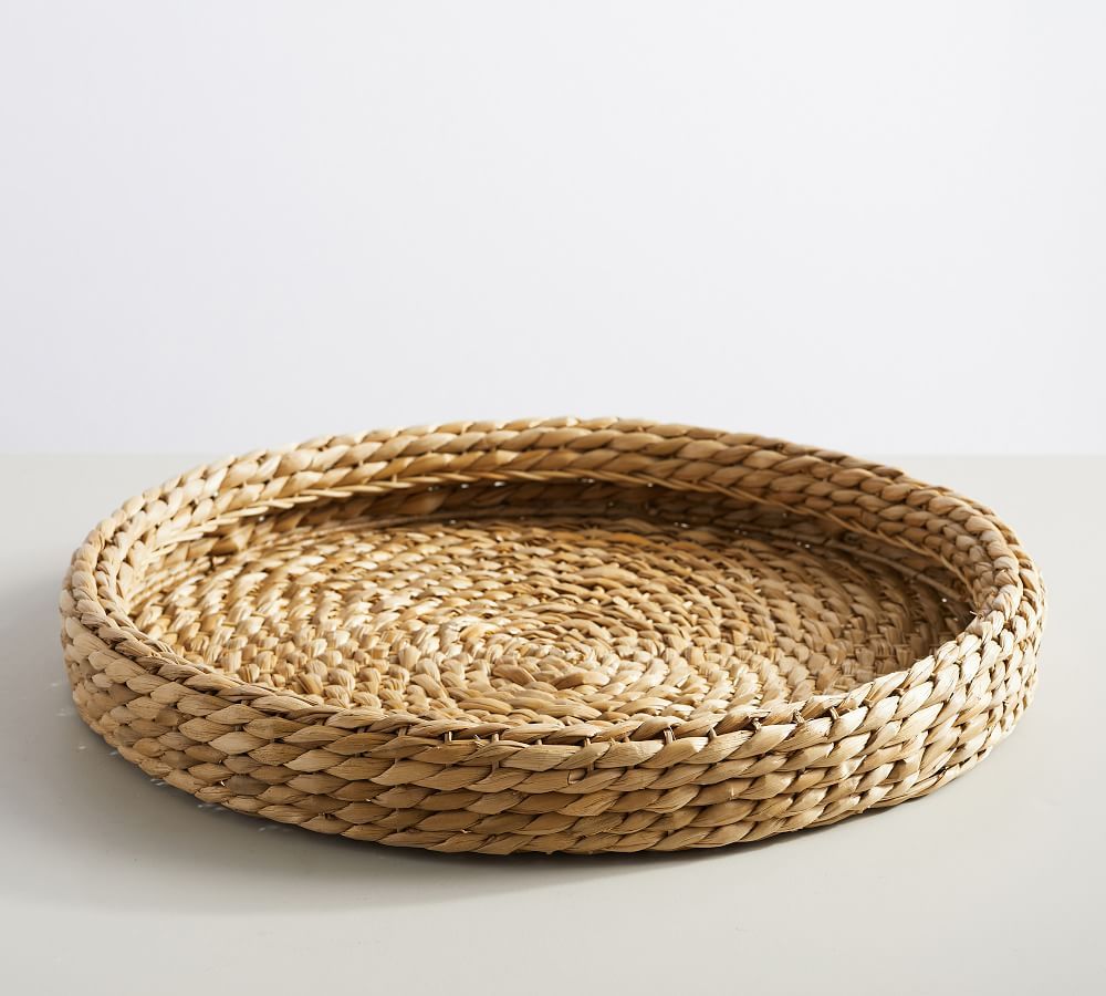 Handwoven Seagrass Round Tray, Large | Pottery Barn (US)