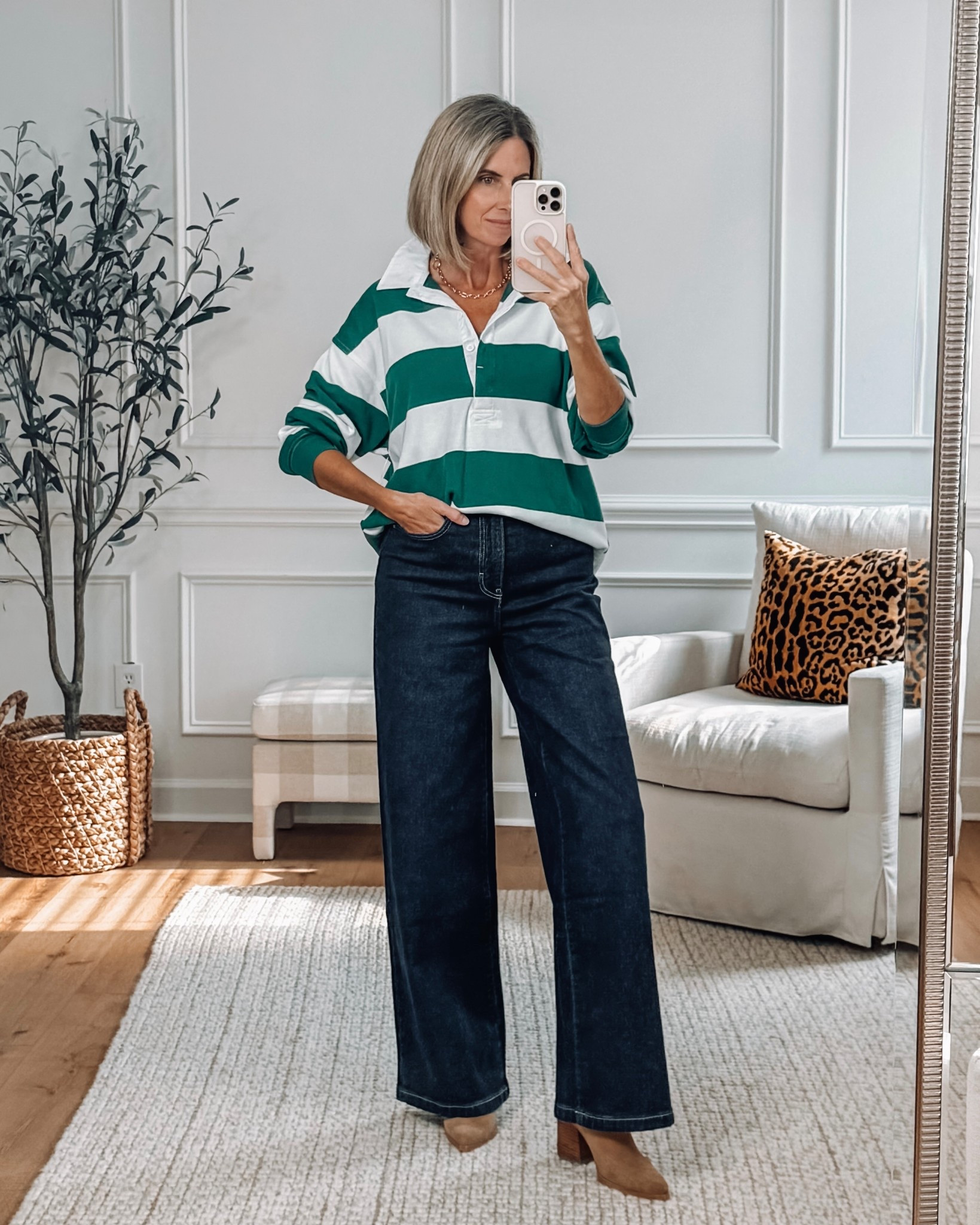 Oversized striped rugby style top - wearing a small - runs big could have sized down one. Wide leg dark wash denim jeans wearing a 4. 







Fall outfits 
Walmart finds
#WalmartFashion #WalmartFinds #WalmartStyle #AffordableStyle #FallOutfitInspo #WideLegJeans  #EverydayStyle #OOTD #LTKFinds #LTKStyle #LTKFall

Walmart fall outfit
Walmart wide leg jeans
Affordable fall fashion
Walmart outfit ideas
Budget-friendly fall style


Comment SHOP below to receive a DM with the link to this post on my LTK ⬇ https://liketk.it/5ndlY #ltkseasonal #ltkfindsunder50 #ltksalealert

#LTKSeasonal #LTKFindsUnder50 #LTKSaleAlert