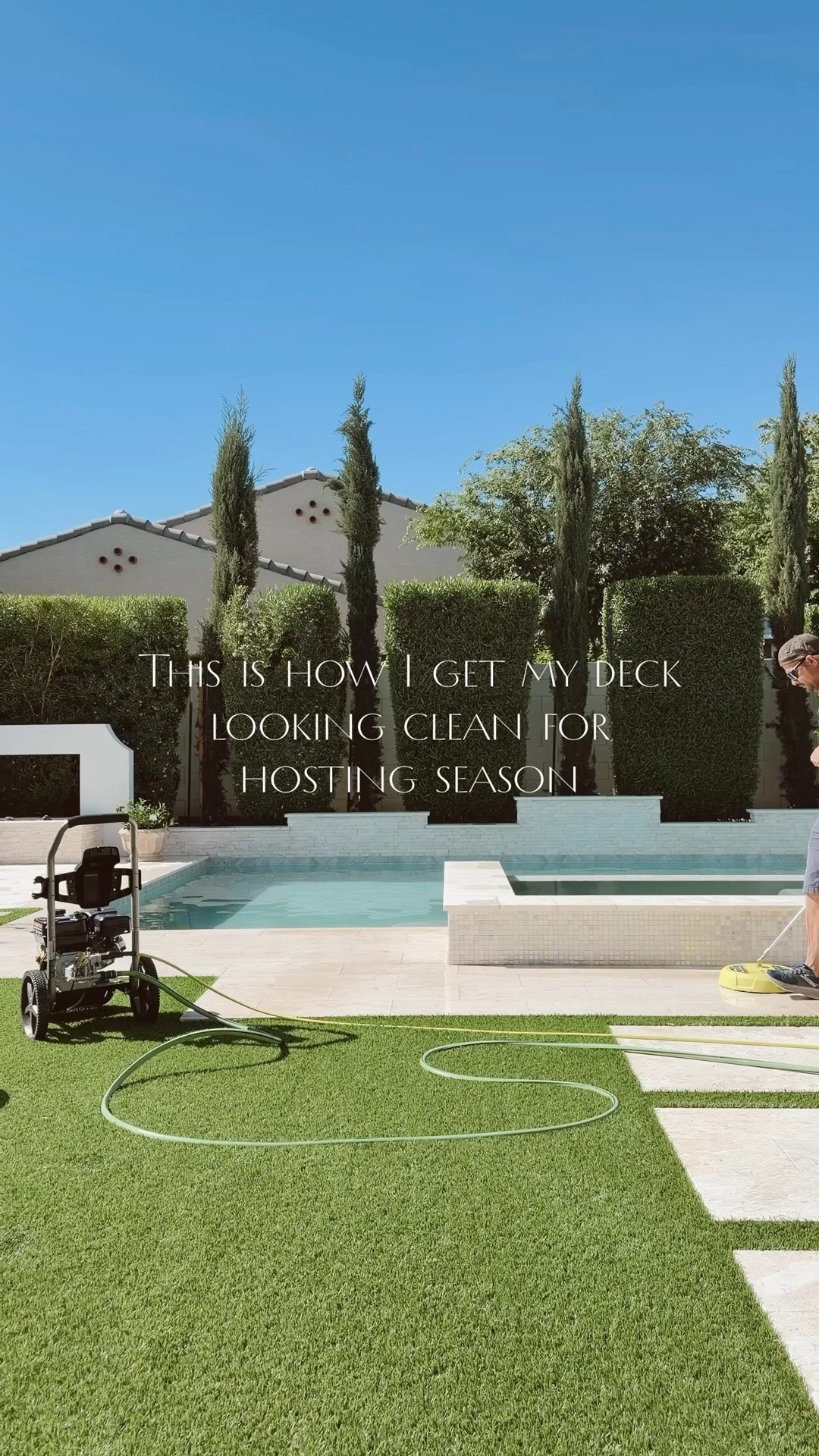 This is one of those tools you don’t realize you need until you use it 🌷 It makes cleaning the deck so much faster and easier, especially this time of year when I’m getting all of our outdoor spaces ready for spring and summer. #cleaning #pressurewasher #deckcleaning #summer #springcleaning  

#LTKSeasonal #LTKHome #LTKSpringSale