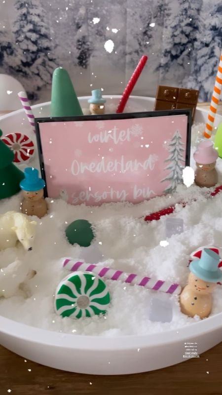 Winter sensory bin idea ❄️ ours was a winter ONEderland for my daughter’s first birthday 🤩 ⛄️ 

#LTKfindsunder50 #LTKkids #LTKSeasonal