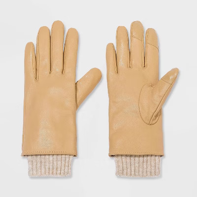 Women's Leather Gloves - A New Day™ | Target