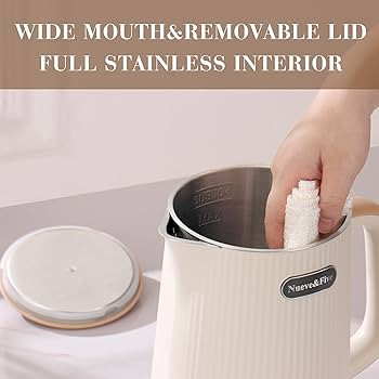 Nueve&Five Electric Kettle With Digital Temperature Display(℉/℃),White Electric Tea Kettle 1.... | Amazon (US)