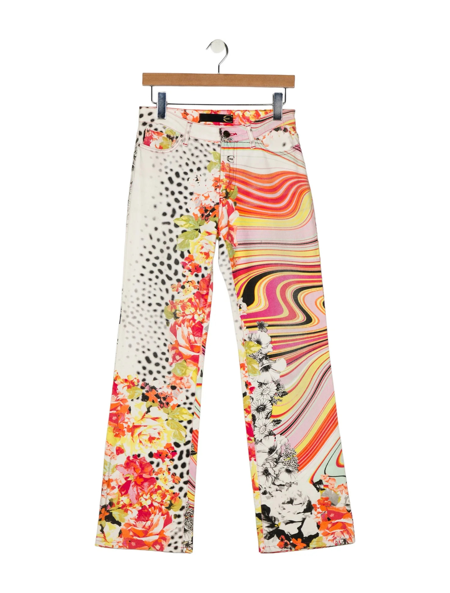 Just Cavalli Vintage Wide Leg Jeans - 9" Rise Jeans, Clothing - WJU70992 | The RealReal | The RealReal