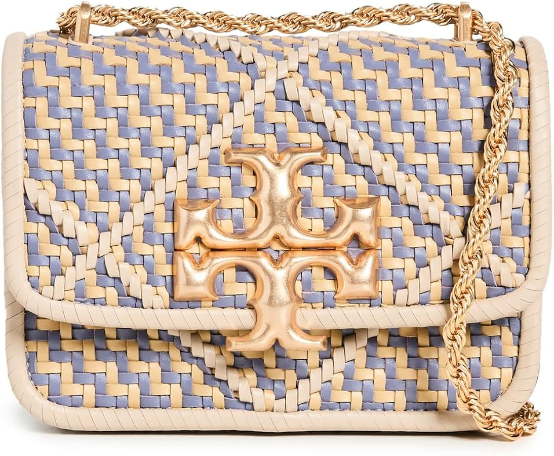 Tory Burch Women's Small Eleanor Multi-Diamond Woven Convertible Bag | Amazon (US)