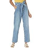 HUDSON Jeans Women's Remi high Rise Paperbag Straight Jean, Bright Star, 29 | Amazon (US)