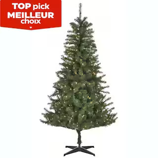 For Living Pre-lit Inglis Christmas Tree with Tree Stand, 250 Incandescent Lights, 6.5-ft | Canadian Tire