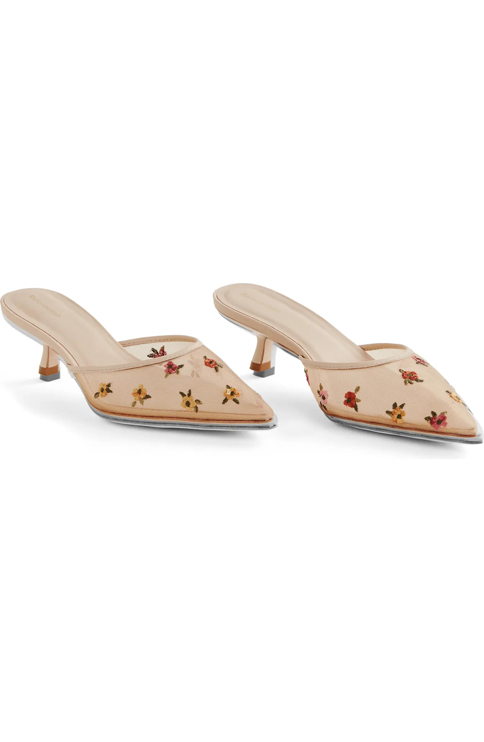 Wilda Pointed Toe Kitten Mule (Women) | Nordstrom