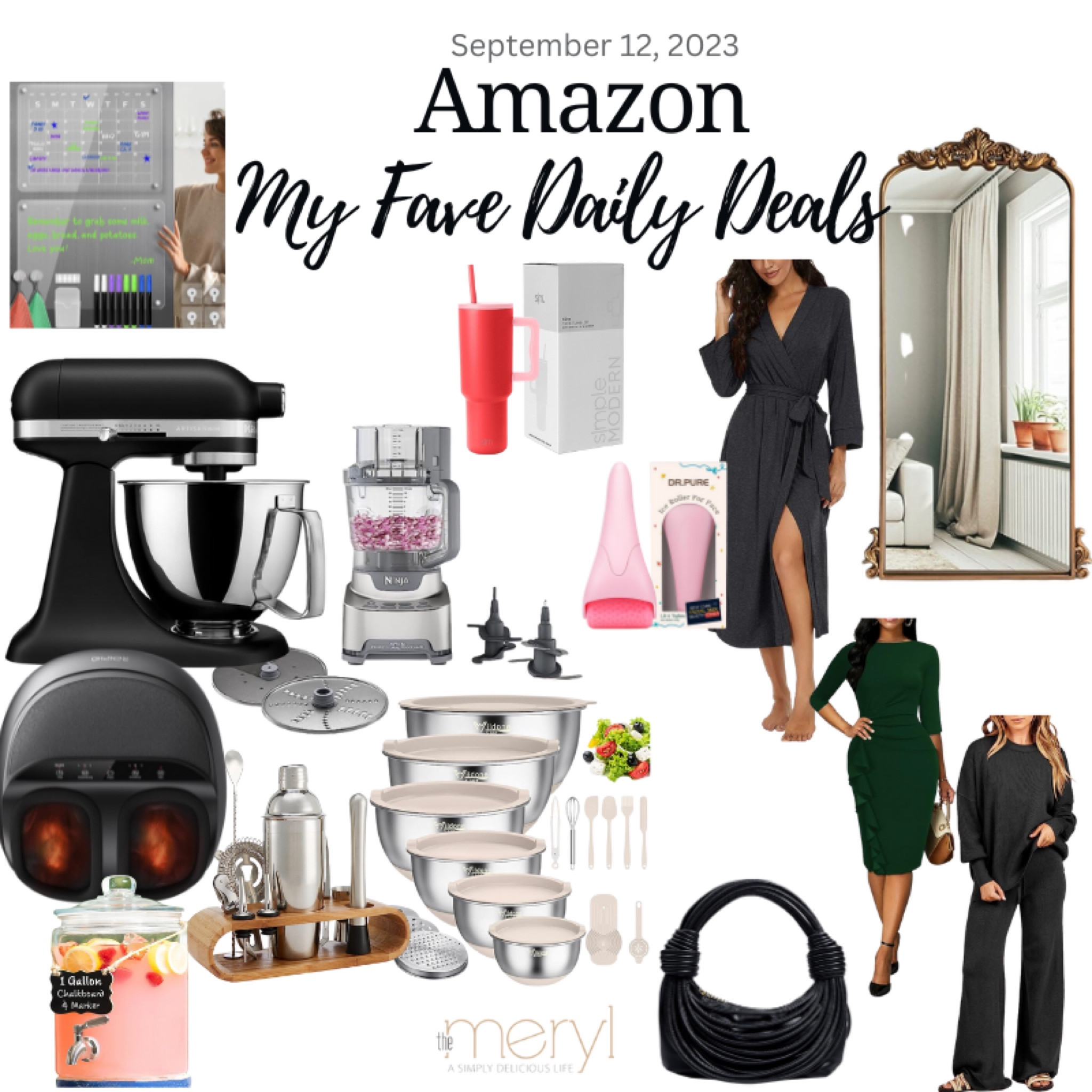 Amazon Deals 9.12.23
Acrylic Fridge Organizer Kitchenaid Mixer  Simply Modern Tumbler Ninja Food a processor Fall Dress Robe Matching Lounge Set Mixing Bowls Foot Massager Beverage Stand Woven Handbag Gold Mirror Anthropologie Dupe Cocktail Mixer Face Ice Roller 

#LTKhome #LTKstyletip #LTKfindsunder100