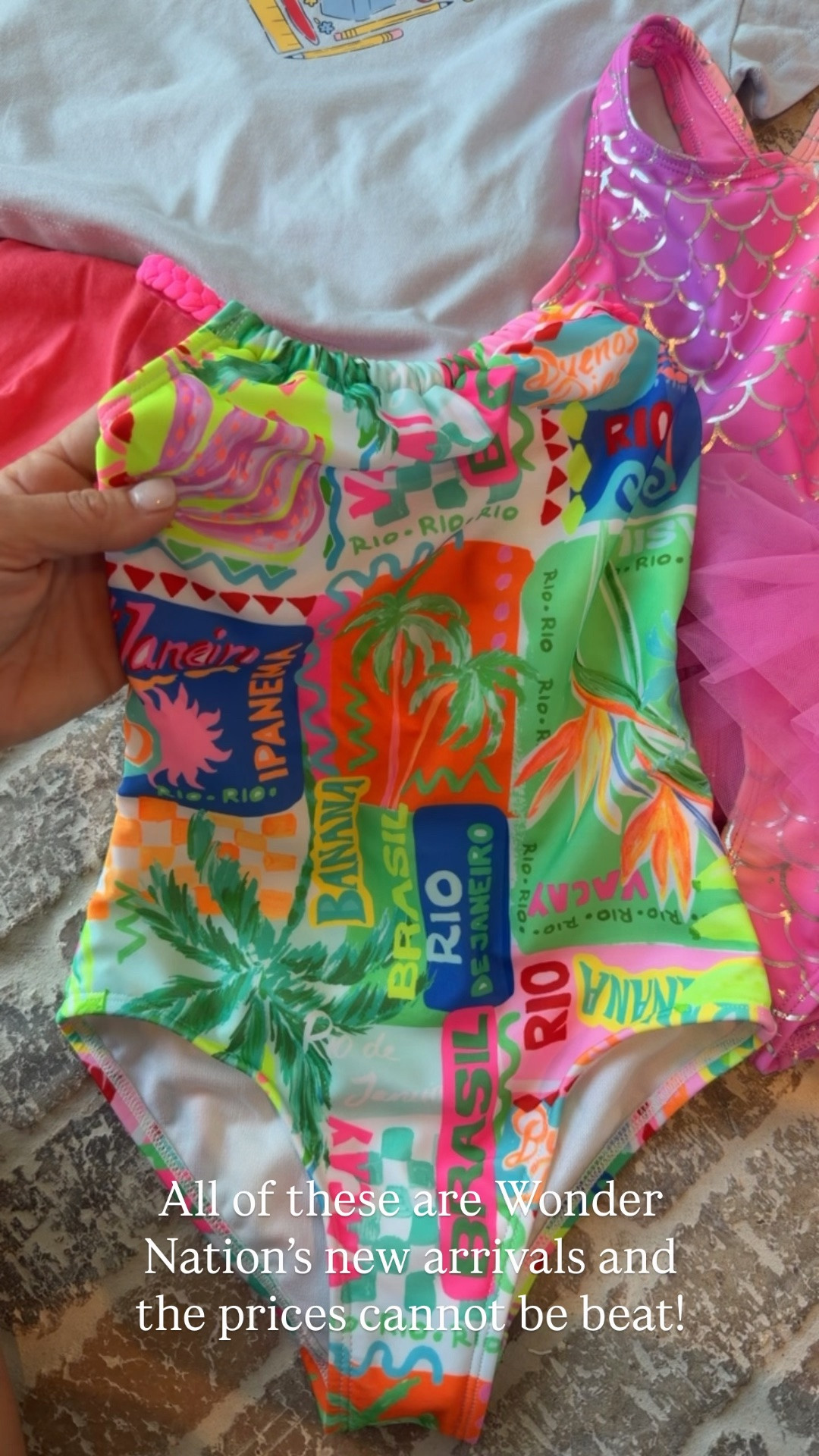 New swim for summer and $7 tees for back to school! #WalmartPartner #WalmartStyle @walmartstyle