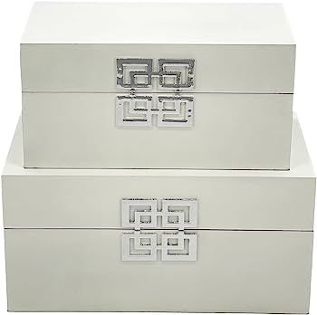Galt International Storage Box Set Decorative Storage Box w/Hinged Lid Classic Design Wood Decor ... | Amazon (US)