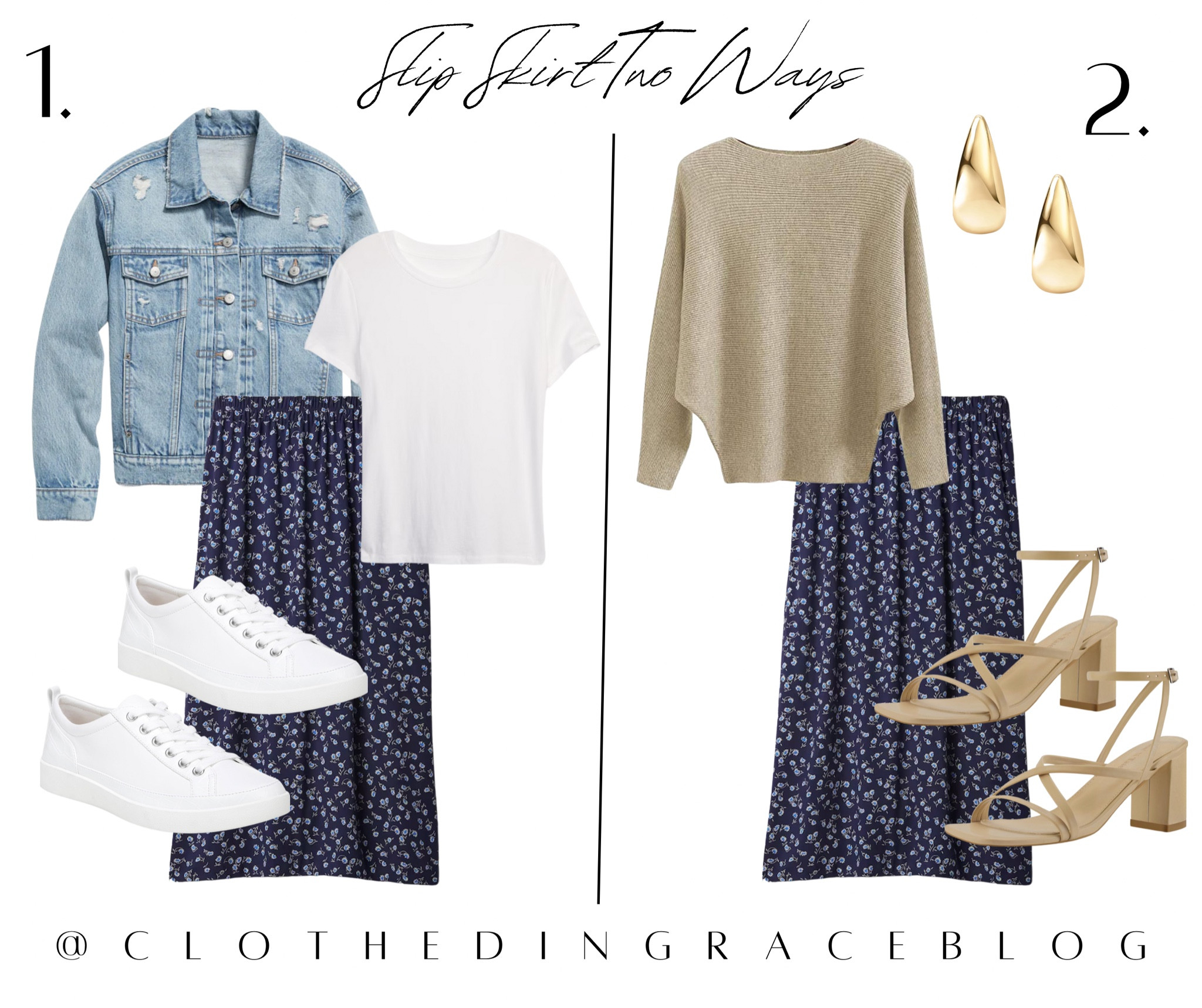 Slip skirt styled two ways 


#LTKworkwear #LTKstyletip #LTKfindsunder50