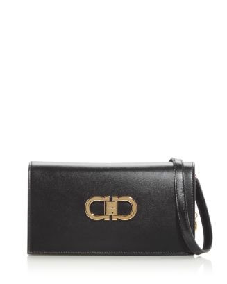 FERRAGAMO Double Gancio Leather Shoulder Bag  | Bloomingdale's Handbags | Bloomingdale's (US)