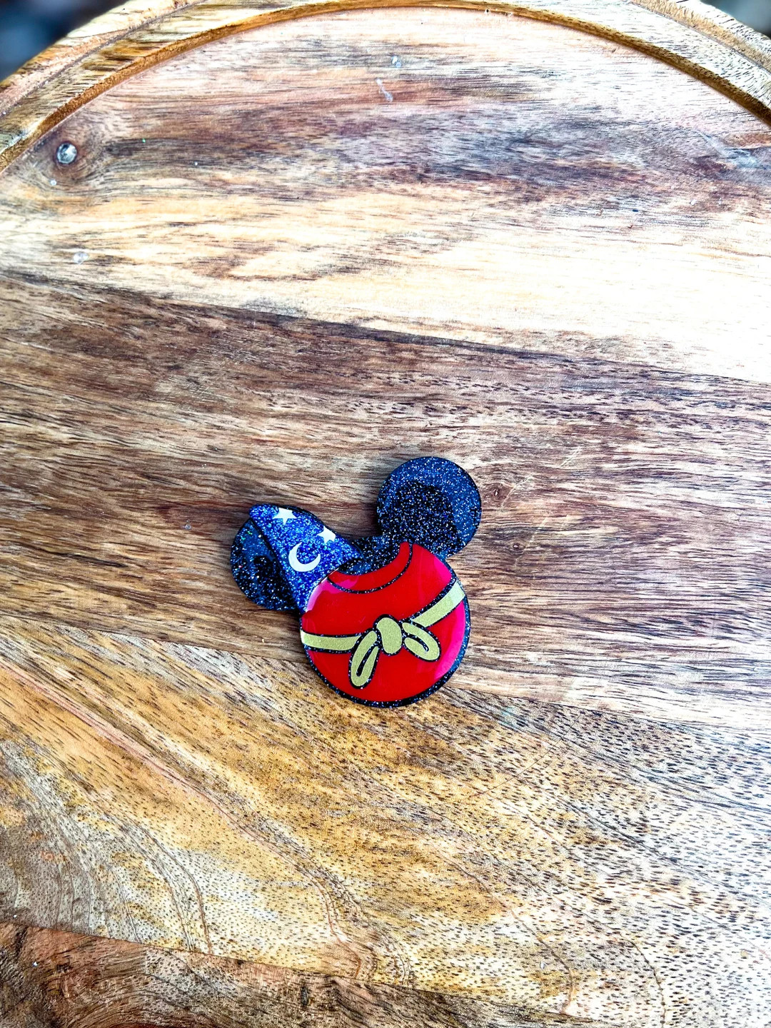 sorcerer mickey phone grip, ornament, keychain, badge reel | Etsy (US)