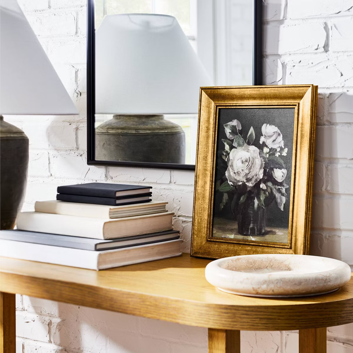 11" x 14" Vintage Floral Framed Wall Canvas - Threshold™ designed with Studio McGee | Target