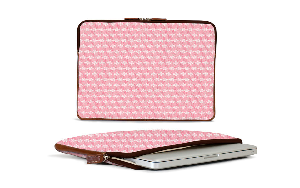 Buchanan 13'' Laptop Case - Monogram Stripe - 85.00 | Barrington Gifts