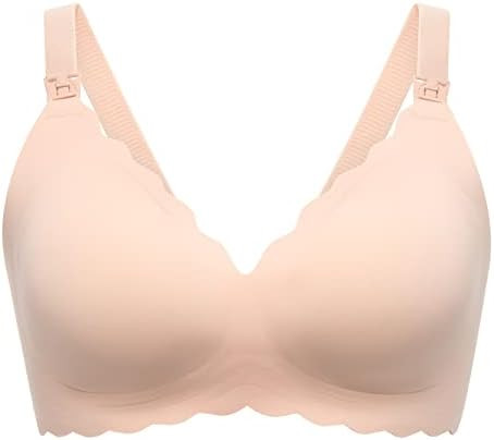 Momcozy Nursing Bras for Breastfeeding, Seamless Pregnancy Maternity Bra Wireless Classic Jelly S... | Amazon (US)